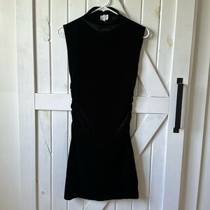 Dee Elly from Vici mock neck sleeveless velvet mini dress